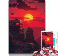 Rompecabezas de 1000 Piezas para Adolescentes Regalos Una Vista Desde el Infierno Rompecabezas para Adultos Juguetes educativos de Aprendizaje Juegos Familiares cumpleaños 38x26cm