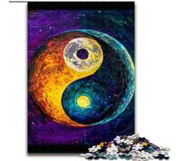Rompecabezas de 1000 Piezas para Adolescentes, Regalos Yin y Yang, Entrena tu Cerebro y Tus Manos, Regalos para Amigos y Familiares, 38x26cm