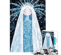 Rompecabezas de 1000 Piezas para Adolescentes Reina de Invierno Arte Digital Rompecabezas para Adultos Juego práctico Análisis y lógica Regalos para Reducir el estrés (Tamaño 38x26cm)