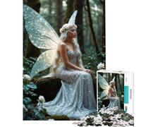 Rompecabezas de 1000 Piezas para Adolescentes Reina Hada Blanca Diversión en casa Juego práctico de Carreras de Velocidad para Mayores de 14 años (38x52cm)