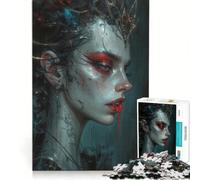 Rompecabezas de 1000 Piezas para Adolescentes: Reina manchada de Sangre, Juego Imposible, interacción Entre Padres e Hijos, Regalo de Juego desafiante 38x26cm