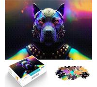 Rompecabezas de 1000 Piezas para Adolescentes Reina Pitbull Cósmica Juguete Educativo de Aprendizaje Grandes Regalos y Juguetes 50x70cm