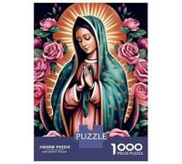 Rompecabezas De 1000 Piezas para Adolescentes Religion Poster2 Guadalupe Rompecabezas para Adultos Juego De Ingenio Regalo De Cumpleaños para Cumpleaños, Navidad 70x50cm/1000pcs