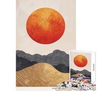 Rompecabezas de 1000 Piezas para Adolescentes Resplandor del Desierto - Rompecabezas de 1000 Piezas - Juegos relajantes - Gran Regalo para Juegos - Decoración del hogar (38x52cm)