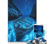 Rompecabezas de 1000 Piezas para Adolescentes: Restos Fantasma bioluminiscentes, Juego Imposible, interacción Entre Padres e Hijos, Regalo de Juego desafiante 38x52cm