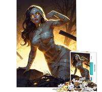 Rompecabezas de 1000 Piezas para Adolescentes Resurrección Momia Niña Difícil y desafiante Decoración para el hogar Juegos relajantes para Mayores de 14 años 38x26cm