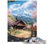 Rompecabezas de 1000 Piezas para Adolescentes Retiro en Flor de Cerezo Rompecabezas para Adolescentes Que Mejora la Memoria Ayuda a ejercitar el Cerebro y es un Juego Educativo para Toda la Familia