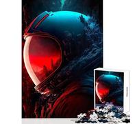 Rompecabezas de 1000 Piezas para Adolescentes Retrato de Astronauta decoración del hogar Juguetes Regalos de Amigo Secreto Juego Educativo Ayuda a ejercitar el Cerebro tamaño 38x52cm