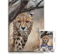Rompecabezas de 1000 Piezas para Adolescentes, Retrato de Guepardo, Juguete, Juego Intelectual, Vacaciones en casa, Pasatiempos, Regalo de Amigo Secreto, tamaño 38x26cm