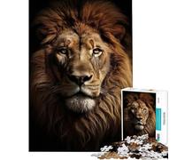 Rompecabezas de 1000 Piezas para Adolescentes Retrato de león Ideal para cumpleaños y Navidad Juego Familiar de dificultad Alta para Mayores de 14 años (38x52cm)