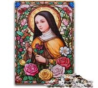 Rompecabezas de 1000 Piezas para Adolescentes, Retrato de María la Madre, para Mayores de 14 años, Juguetes antiestrés, Regalo de cumpleaños de Navidad, 26x38cm