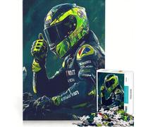 Rompecabezas de 1000 Piezas para Adolescentes Retrato de piloto de MotoGP Juegos educativos Montaje de Patrones colección de Artistas Bellas Artes 50x75cm