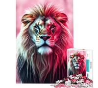 Rompecabezas de 1000 Piezas para Adolescentes Retrato de un majestuoso león Ideal para cumpleaños y Navidad Juguete Educativo Apto para Mayores de 14 años (38x52cm)