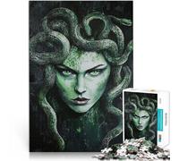 Rompecabezas de 1000 Piezas para Adolescentes Retrato en Mosaico de Medusa Juego de ingenio Trato como Regalo para Toda la Familia 38x26cm