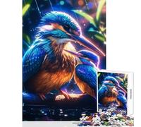 Rompecabezas de 1000 Piezas para Adolescentes Retrato Familiar de un martín Pescador Juguetes de decoración para el hogar Grandes Regalos y Juguetes Juego Familiar interacción Entre Padres e Hijos