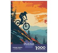 Rompecabezas De 1000 Piezas para Adolescentes Retro Mountainbike Rompecabezas para Adultos Juegos Familiares Mejora La Memoria Regalos De Juegos Desafiantes 52x38cm/1000pcs
