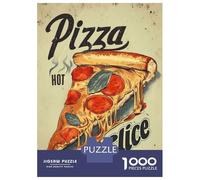 Rompecabezas De 1000 Piezas para Adolescentes Retro Pizza Vintage Hot Slice Wall Art Rompecabezas Juegos Divertidos Carrera De Velocidad Manual Cumpleaños 70x50cm/1000pcs