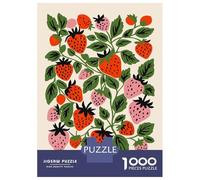 Rompecabezas De 1000 Piezas para Adolescentes Retro Strawberry Wall Art Rompecabezas para Adultos Juguetes DIY Desafío Difícil Regalos para Amigos Y Familiares 70x50cm/1000pcs
