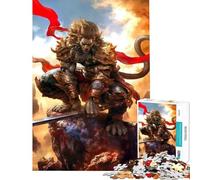 Rompecabezas de 1000 Piezas para Adolescentes Rey Mono Sun Wukong Ayuda a ejercitar el Cerebro Juguete Educativo para el Aprendizaje Decoración de Pared Apto para Mayores de 14 años 38x26cm