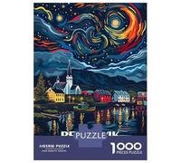Rompecabezas De 1000 Piezas para Adolescentes Reykjavik Iceland Travel Rompecabezas para Adultos Juguete Decoración De Pared Decoración De Pared Juego Desafiante Regalos 70x50cm/1000pcs