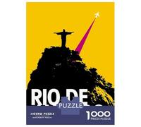Rompecabezas De 1000 Piezas para Adolescentes Rio De Janeiro Travel Rompecabezas para Adultos Juego Práctico Desafío Difícil Difícil Y Desafiante 70x50cm/1000pcs