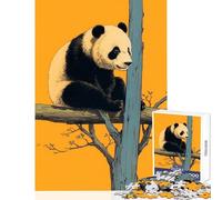 Rompecabezas de 1000 Piezas para Adolescentes Risograph Panda Juguetes de Bricolaje Regalos para Mujeres y Hombres Juego práctico colección de Artistas Bellas Artes tamaño 38x52cm