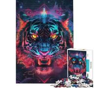 Rompecabezas de 1000 Piezas para Adolescentes Ritual del Tigre Antiguo Rompecabezas para Adultos Juego Familiar decoración del hogar cumpleaños (Tamaño 38x26cm)