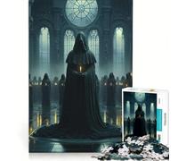 Rompecabezas de 1000 Piezas para Adolescentes Ritual místico Oscuro y Secreto Juguete Educativo Actividades Divertidas en casa Regalo de Juego desafiante 38x52cm