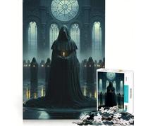 Rompecabezas de 1000 Piezas para Adolescentes Ritual místico Oscuro y Secreto Juguetes para armar Mejora la Memoria colección de Artistas Bellas Artes 50x75cm