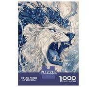 Rompecabezas De 1000 Piezas para Adolescentes Roar of The Lion Rompecabezas Juegos Relajantes Decoración De Pared Regalos para Amigos Y Familiares 38x26cm/1000pcs