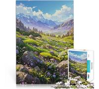 Rompecabezas de 1000 Piezas para Adolescentes Rocas y pétalos Juguetes Juegos Educativos Antiestrés Decoración del hogar 38x26cm