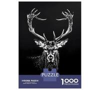 Rompecabezas De 1000 Piezas para Adolescentes Rocky Mountain Elk Rompecabezas para Adultos Juego Práctico Ensamblaje De Patrones Regalos para Reducir El Estrés 38x26cm/1000pcs
