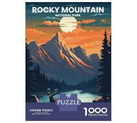 Rompecabezas De 1000 Piezas para Adolescentes Rocky Mountain Rompecabezas para Adultos Juegos Relajantes Decoración del Hogar Regalos De Cumpleaños Y Únicos 38x26cm/1000pcs