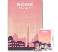 Rompecabezas de 1000 Piezas para Adolescentes, Roma, Juego de desafío único, antiestrés, Regalo de Amigo Secreto, tamaño 38x26cm