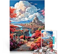 Rompecabezas de 1000 Piezas para Adolescentes Roma y la basílica de San Pedro Juego Intelectual Decoración artística del hogar 75x50cm
