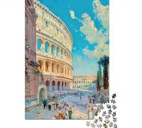 Rompecabezas De 1000 Piezas para Adolescentes Roman Colosseum Art Print-2 Rompecabezas para Adolescentes Juegos Relajantes Decoración Juego Desafiante Regalos 52x38cm/1000pcs