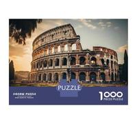 Rompecabezas De 1000 Piezas para Adolescentes Roman Colosseum, Italy Rompecabezas para Adolescentes Juego De Ingenio Mejora La Memoria Diversión En Casa Actividades, 38x26cm/1000pcs