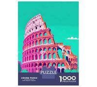 Rompecabezas De 1000 Piezas para Adolescentes Roman Colosseum Wall Art Print Rompecabezas para Adolescentes Juegos Relajantes Decoración Juego Desafiante Regalos 52x38cm/1000pcs