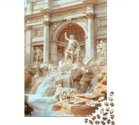 Rompecabezas De 1000 Piezas para Adolescentes Rome Trevi Fountain Statue Rompecabezas para Adultos Juegos Relajantes Que Mejoran La Memoria Regalos para Reducir El Estrés 52x38cm/1000pcs