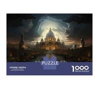 Rompecabezas De 1000 Piezas para Adolescentes Rome's Mystical Night Sky Rompecabezas para Adolescentes Juego De Ingenio Regalos para Mujeres Actividades Divertidas En Casa 70x50cm/1000pcs