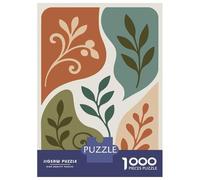 Rompecabezas De 1000 Piezas para Adolescentes Rompecabezas Abstract Floral Art with Earth Tones para Adultos Juego Familiar Análisis Y Lógica Ayuda Al Cerebro A Ejercitarse 70x50cm/1000pcs