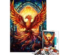 Rompecabezas de 1000 Piezas para Adolescentes Rompecabezas Abstracto y Colorido de Phoenix para Adultos Juego práctico difícil Ideal para Reducir el estrés (tamaño 50x75cm)