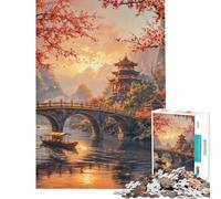 Rompecabezas de 1000 Piezas para Adolescentes Rompecabezas Abstractos japoneses para Adultos Juego Familiar decoración del hogar Regalos de cumpleaños (tamaño 38x52cm)