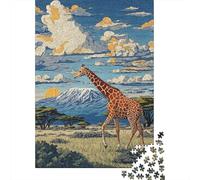 Rompecabezas De 1000 Piezas para Adolescentes Rompecabezas African Safari Scene-1 Rompecabezas para Adultos Juego Práctico Patrón De Montaje 38x26cm/1000pcs