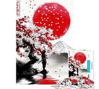 Rompecabezas de 1000 Piezas para Adolescentes Rompecabezas Alma de Japón para Adultos Juguete decoración de Pared decoración Gran Regalo para los Amantes de los Videojuegos (tamaño 38x26cm)