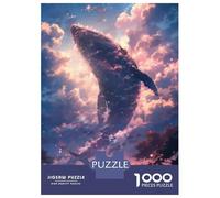 Rompecabezas De 1000 Piezas para Adolescentes Rompecabezas Anime Flying Whale Rompecabezas Juegos Relajantes Regalo De Cumpleaños Regalos para Reducir El Estrés 52x38cm/1000pcs