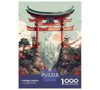Rompecabezas De 1000 Piezas para Adolescentes Rompecabezas Anime Japanese Gate Rompecabezas Juguetes DIY Decoración del Hogar Regalos Y Cumpleaños Únicos 52x38cm/1000pcs