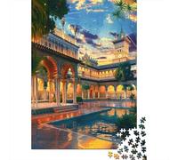 Rompecabezas De 1000 Piezas para Adolescentes Rompecabezas Arabian Nights Palace Rompecabezas para Adultos Juego Práctico Patrón De Montaje 38x26cm/1000pcs