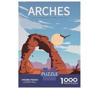 Rompecabezas De 1000 Piezas para Adolescentes Rompecabezas Arches National Park Travel Juego Práctico Carrera De Velocidad Manual Oferta como Regalos para Toda La Familia 52x38cm/1000pcs