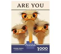 Rompecabezas De 1000 Piezas para Adolescentes Rompecabezas Are You Pooping - Ostriches, Funny Bathroom Poster Rompecabezas para Adultos Juego Familiar Análisis Y Lógica Cumpleaños 70